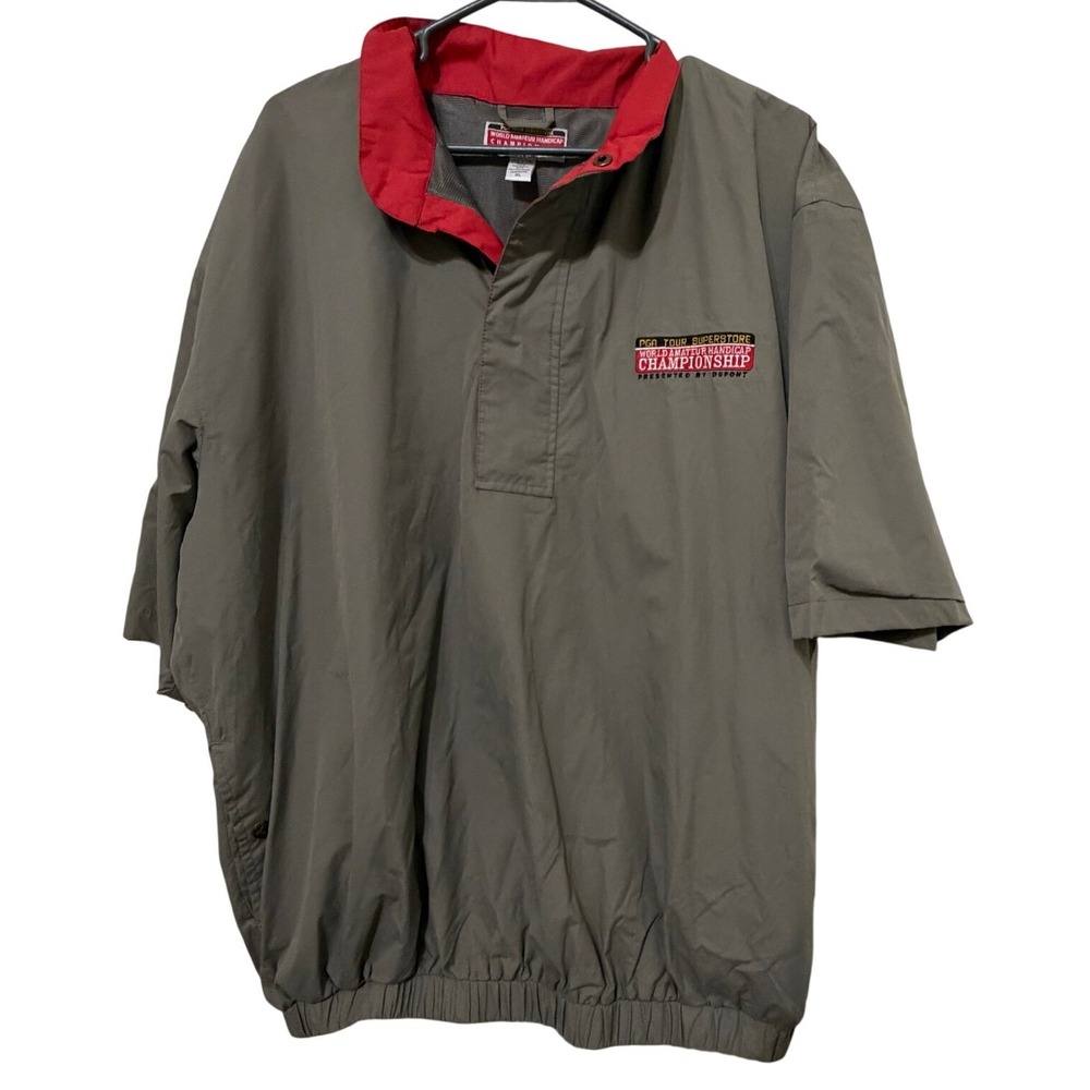 PGA Tour Superstore World Amateur Handicap Championship Windbreaker Gray Mens XL